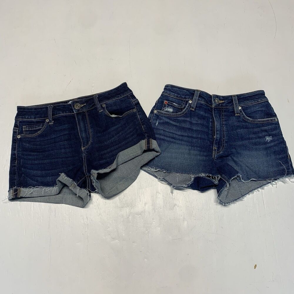 Paige And Hudson Shorts Distressed Dark Wash Croxley And Jimmy Jimmy size 24